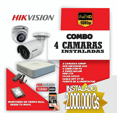 Promo CCTV 4 Cámaras HD
